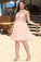 Tina A-line Halter Knee-Length Chiffon Homecoming Dress With Beading HLP0020541
