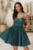Elianna A-line Sweetheart Short/Mini Satin Homecoming Dress HLP0020497
