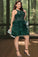 Arely Ball-Gown/Princess Scoop Short/Mini Lace Tulle Homecoming Dress With Sequins HLP0020537