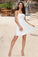 Samantha A-line Square Short/Mini Lace Homecoming Dress HLP0020503