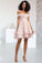 Mackenzie A-line Short/Mini Stretch Crepe Homecoming Dress With Cascading Ruffles HLP0020540