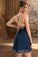 Yadira A-line Square Short/Mini Chiffon Homecoming Dress HLP0020486