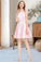Leah A-line Scoop Short/Mini Satin Homecoming Dress HLP0020590