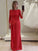 Kassidy Sheath/Column Stretch Crepe Lace Scoop Long Sleeves Floor-Length Mother of the Bride Dresses HLP0020388