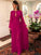 Lara A-Line/Princess Chiffon Ruched Scoop Long Sleeves Floor-Length Mother of the Bride Dresses HLP0020417