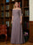 Myah A-Line/Princess Chiffon Applique Off-the-Shoulder 3/4 Sleeves Floor-Length Mother of the Bride Dresses HLP0020308