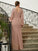 Diana A-Line/Princess Chiffon Applique V-neck Long Sleeves Floor-Length Mother of the Bride Dresses HLP0020313