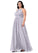 Yuliana Sleeveless Sheath/Column Natural Waist Scoop Floor Length Bridesmaid Dresses