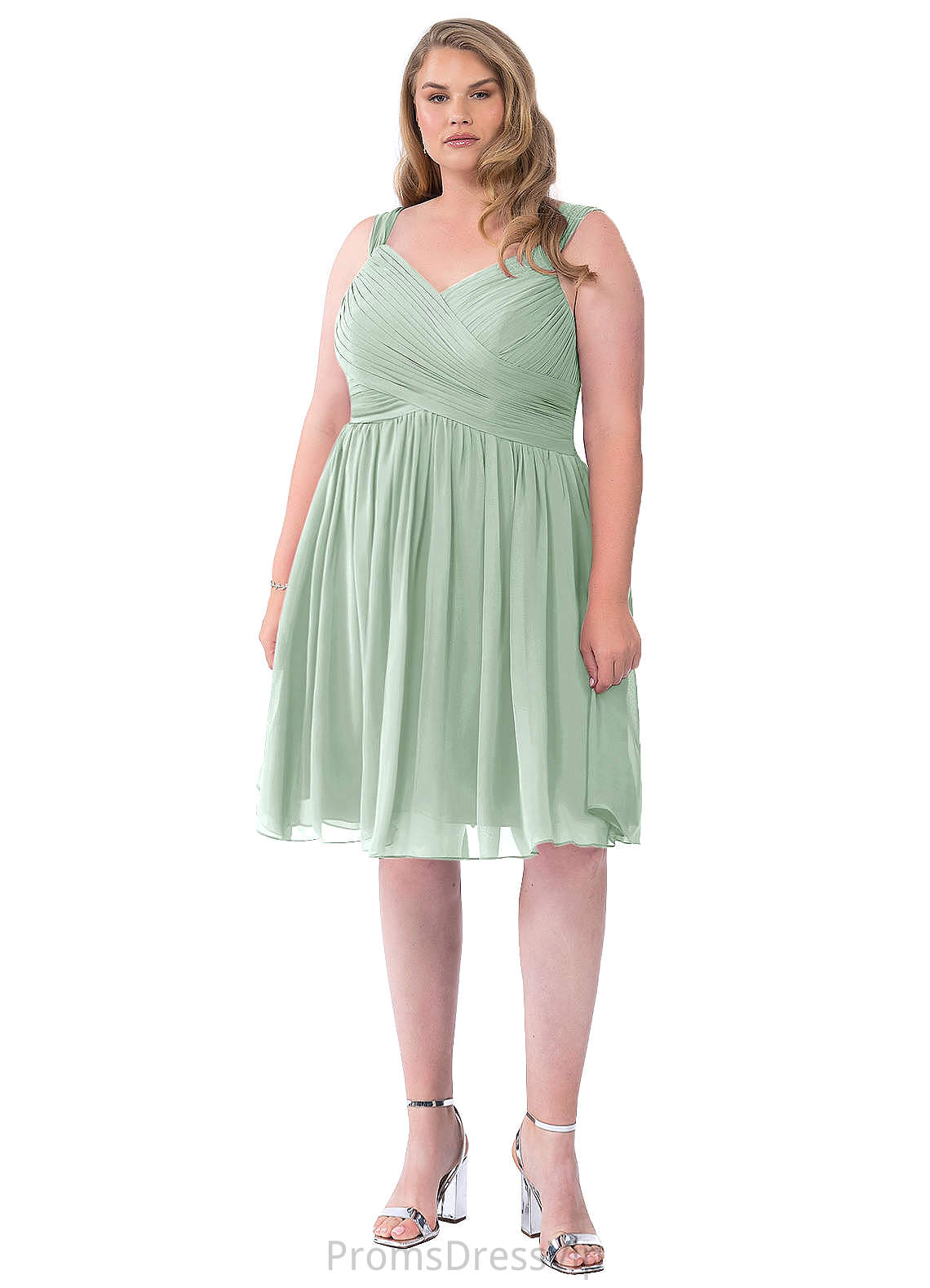 Lara Natural Waist Sleeveless Floor Length A-Line/Princess Spaghetti Staps Bridesmaid Dresses