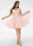 Ashanti Tulle Dress Homecoming Dresses Lace Homecoming A-Line Beading V-neck Short/Mini With