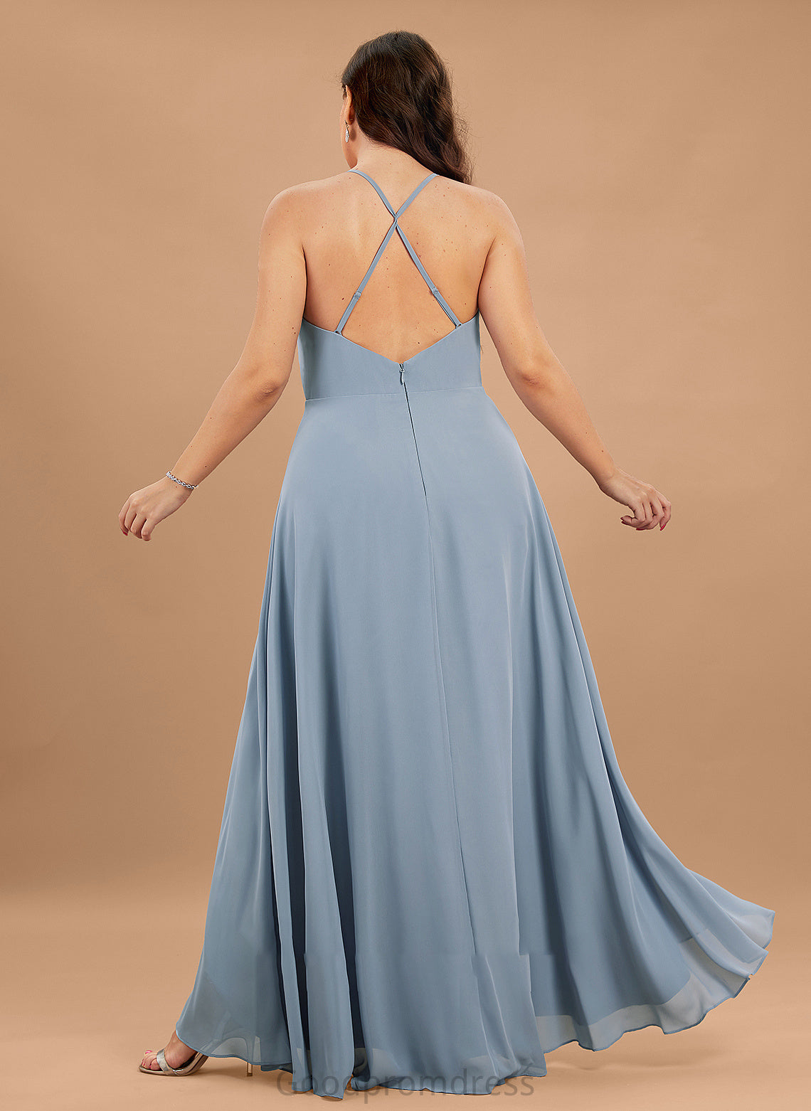 Prom Dresses Camille A-Line Asymmetrical V-neck