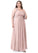 Monique A-Line/Princess Sleeveless Natural Waist Floor Length Off The Shoulder Bridesmaid Dresses