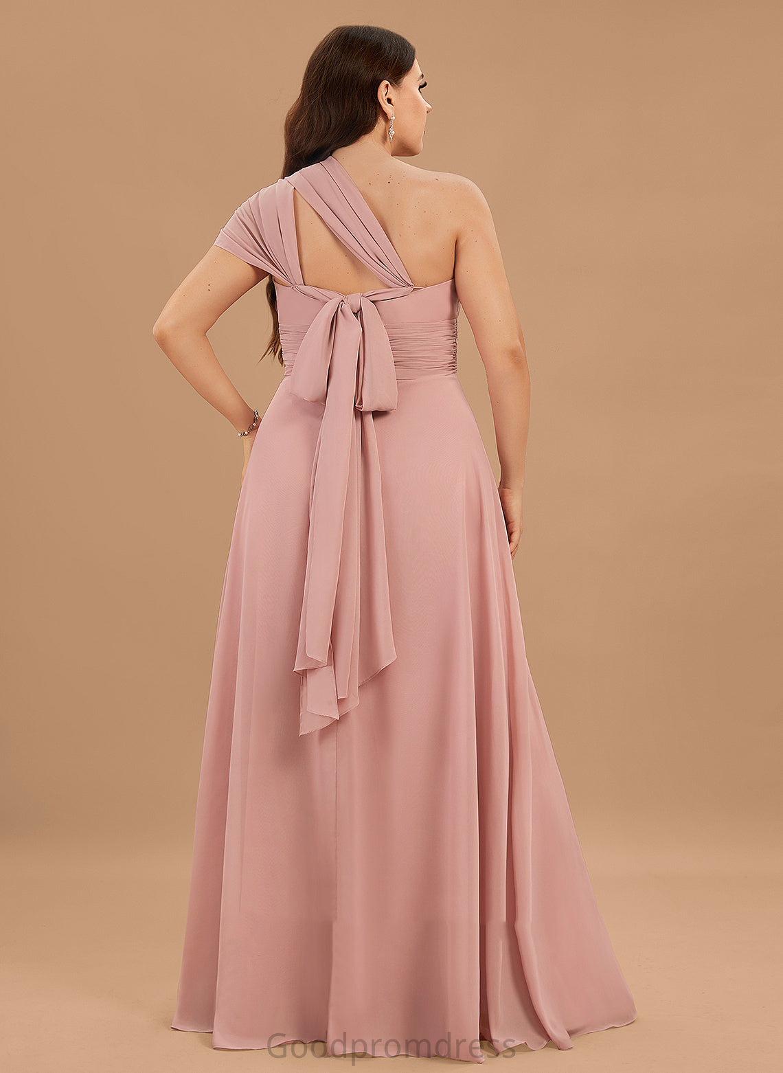 Formal Dresses Shoulder V-Neck Haleigh Chiffon A-line Halter One Dresses