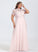 Neck With Prom Dresses Chiffon Sequins Evelin Floor-Length High A-Line