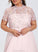 Neck With Prom Dresses Chiffon Sequins Evelin Floor-Length High A-Line