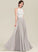 ScoopNeck Fabric Length Floor-Length Silhouette A-Line Lace Neckline Straps Kaya Floor Length A-Line/Princess Bridesmaid Dresses