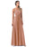 Londyn V-Neck Natural Waist Floor Length Sleeveless A-Line/Princess Bridesmaid Dresses