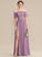 A-Line Silhouette Embellishment SplitFront Floor-Length Fabric Off-the-Shoulder Neckline Length Thirza Floor Length Natural Waist Bridesmaid Dresses