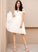 Lace Embellishment Silhouette V-neck A-Line Length Knee-Length Fabric Neckline Mila Natural Waist Floor Length Bridesmaid Dresses