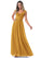 Cristina Floor Length A-Line/Princess Sleeveless Spaghetti Staps Natural Waist Bridesmaid Dresses