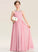 Lace Floor-Length Neck Junior Bridesmaid Dresses Sherlyn Chiffon Beading Ruffle Scoop A-Line With Sequins