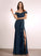A-Line Embellishment Neckline Ruffle Fabric Length Off-the-Shoulder Silhouette Floor-Length Greta Trumpet/Mermaid Sleeveless Bridesmaid Dresses