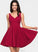 Stretch Crepe Homecoming Dress Alivia A-Line Homecoming Dresses Short/Mini V-neck