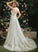 Dress Wedding V-neck Train With A-Line Addison Wedding Dresses Court Lace