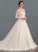 Dress Tulle Lace Train Wedding Geraldine Wedding Dresses Ball-Gown/Princess Chapel