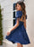 Homecoming Dress Homecoming Dresses Short/Mini Neckline Square A-Line Kaylen