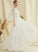 Lace Wedding Dresses A-Line Neck Train Dress Scoop Sweep Tulle Wedding Eden
