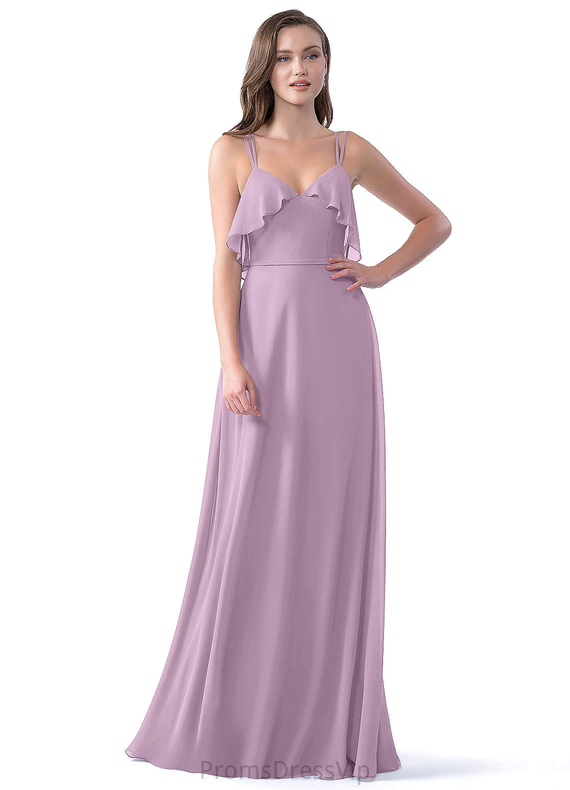 Belinda Floor Length Sleeveless A-Line/Princess Natural Waist Halter Bridesmaid Dresses