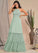 Tara A-Line/Princess Floor Length V-Neck Sleeveless Empire Waist Bridesmaid Dresses