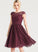 Silhouette Sleeve A-Line ScoopNeck Neckline Fabric Knee-Length Length Lace Elva Sleeveless Natural Waist Bridesmaid Dresses