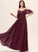 Silhouette Fabric V-neck A-Line Ruffle Embellishment Floor-Length Length Neckline Karsyn A-Line/Princess V-Neck Bridesmaid Dresses