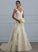 Sequins Evangeline Wedding Dresses A-Line Wedding Lace Tulle Dress With Court Train V-neck Beading