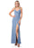 Lucia A-Line/Princess Spaghetti Staps Sleeveless Floor Length Natural Waist Bridesmaid Dresses