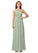 Aspen A-Line/Princess Off The Shoulder Natural Waist Sleeveless Floor Length Bridesmaid Dresses