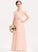 With Floor-Length Ruffles Beading A-Line Lace Cascading Bow(s) Junior Bridesmaid Dresses Lilyana Neck Scoop
