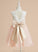 Dress Tulle/Lace Sleeveless Knee-length Neck Bow(s) Flower With - Flower Girl Dresses A-Line Isabelle Girl Scoop