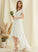 Lace V-neck Chiffon A-Line Angelica Dress Wedding Asymmetrical Wedding Dresses
