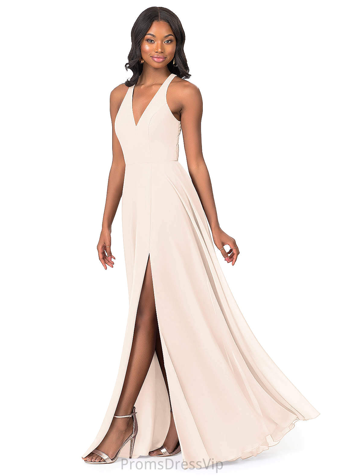 Jasmine Spaghetti Staps A-Line/Princess Sleeveless Natural Waist Bridesmaid Dresses