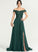 A-Line Off-the-Shoulder Thalia Chiffon Front Train Sweep Sequins With Prom Dresses Split
