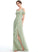Length Silhouette Fabric V-neck Embellishment A-Line Ruffle SplitFront Neckline Floor-Length Victoria Spaghetti Staps Bridesmaid Dresses