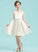 Milagros Scoop Bow(s) Junior Bridesmaid Dresses Neck Satin Knee-Length With A-Line