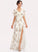 A-Line Flower(s) V-neck SplitFront Embellishment Length Floor-Length Silhouette Neckline Fabric Kay Floor Length Bridesmaid Dresses