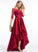 A-Line Silhouette Asymmetrical Sequins Embellishment Neckline Length ScoopNeck Fabric Hailey Sleeveless Floor Length Bridesmaid Dresses