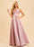 Neckline Length Fabric Satin A-Line Straps Floor-Length Silhouette V-neck Paloma Natural Waist Sleeveless Bridesmaid Dresses