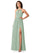 Esmeralda Natural Waist Sleeveless Floor Length Trumpet/Mermaid Bridesmaid Dresses
