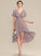 Neckline V-neck Silhouette Asymmetrical Embellishment Fabric Length CascadingRuffles A-Line Rory Sleeveless High Low Bridesmaid Dresses